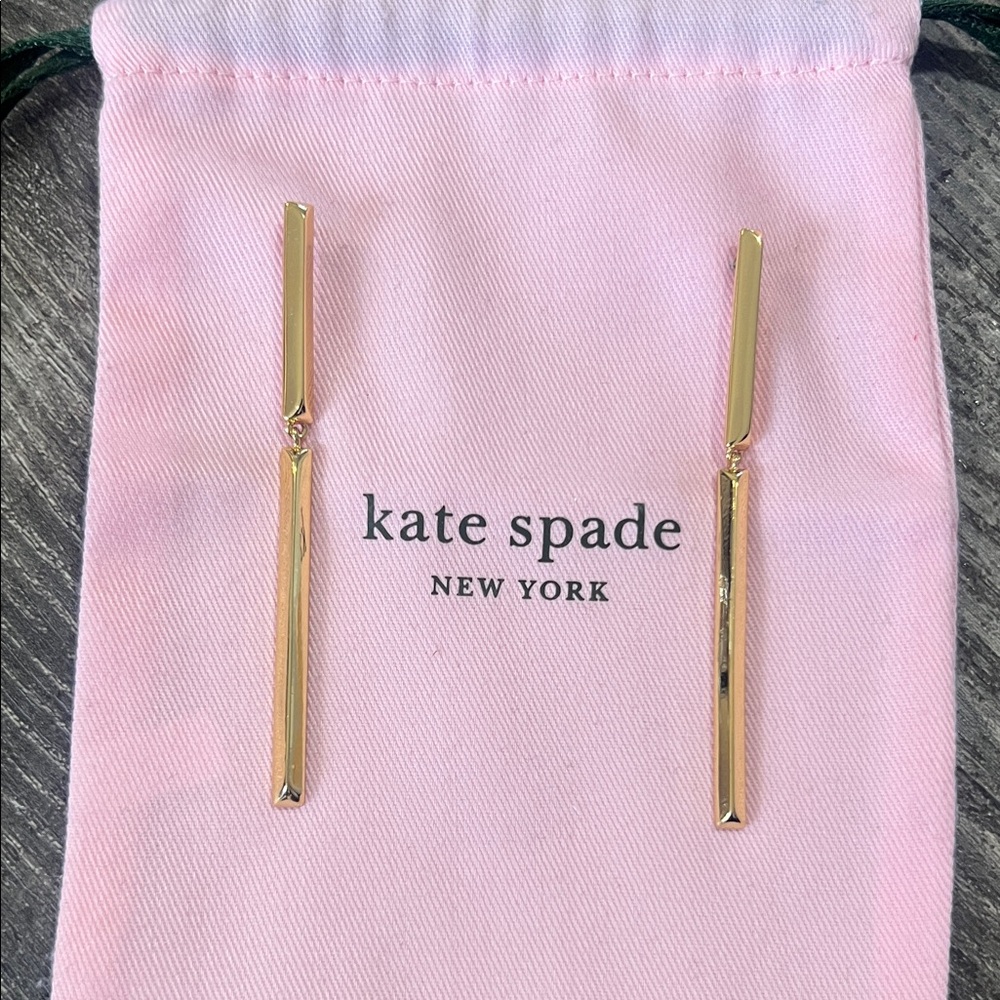 Kate Spade Gold Linear Earrings